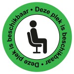 CRNA-ZTPLK-GR - zitplek beschikbaar sticker